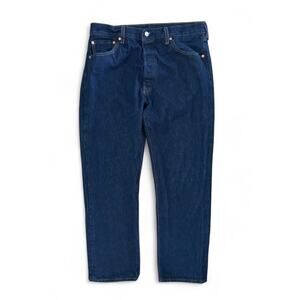 Levi's Men's 501 Original Straight Leg Denim Jeans Dark Wash 100% Cotton 36x32